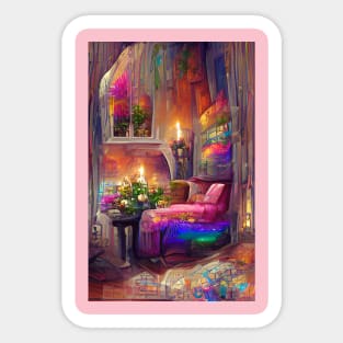 Beautiful Room in the Galaxy Sticker